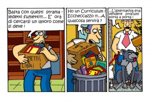 disoccupato cestina il suo curriculum