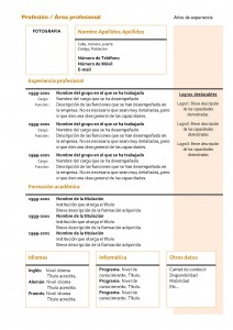 Modello Curriculum Anticronologico
