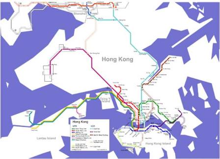 La metropolitana ad Hong Kong